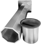 Rattleware Stainless Steel Round Knock Box with Floor Stand Espresso Waste - Image 4