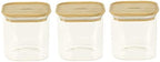 Pebbly PKV-015 Borosilicate Glass Box 11 x 11 x 11 cm Transparent/Bamboo by Pebbly