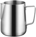 Milk Frother Cup Stainless Steel Milk Creamer Frothing Pitcher Stainless Steel, 350/600/1000/1500ml Coffee Cup Jug Latte Espresso Cappuccino Barista(600ML) by Unknown