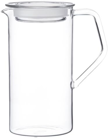 KINTO CAST 21676 Water Jug, 25.5 fl oz (750 ml), Heat-resistant Glass, Microwave and Dishwasher Safe by Unknown