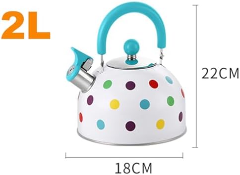 Whistling Tea Kettle for Stove Top, Tea Pot Stovetop with 3-Layers Durable Bases, Loud Whistle Teapot for Boiling Water Coffee or Milk - Image 3