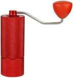 Manual Coffee Grinder Burr Inside Portable Hand Grinder With Double Bearing Positioning(Red) by Unknown