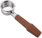 54mm Bottomless Portafilter Compatible with Breville Sage Espresso Machine Barista Express Pro Bambino BES450/BES500/BES840XL/BES870/878/880 Stainless Steel Filter Basket Wood Handle by Unknown