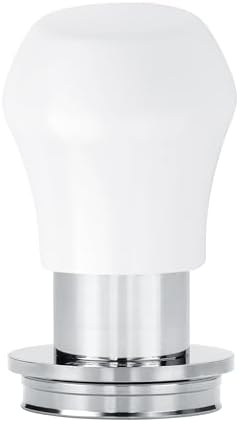 Normcore 45.5mm Coffee Tamper V4.1 Mini, Spring-Loaded Espresso Tamper with Click Feedback, Flat Base with Silicone Stand for Flair Pro, Pro 2, White - Image 3