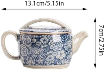Tea Pots For Loose Tea Antique Blue and White Teapot, Han Tile Pot, Ceramic Teapot, Kung Fu Tea Set with Tea Cup, Household Tea Set Tea Infuser Pot - Image 2
