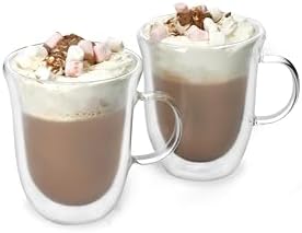 La Cafetière Double Walled Hot Chocolate Glasses Set of 2, 350ml by La+Cafeti%C3%A8re