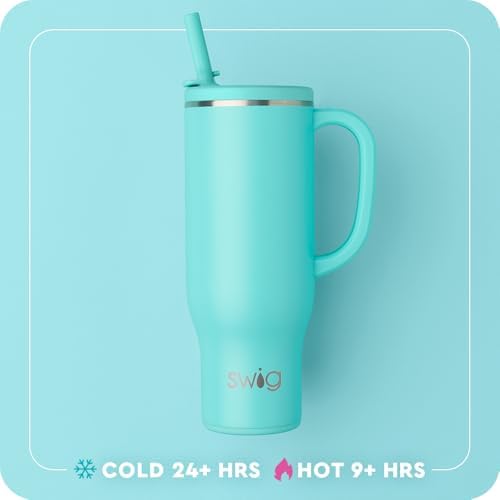 Swig Life 30oz Leakproof To-Go Tumbler with Handle, Easy Tiger - Image 3