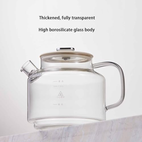Electric Kettle 1L Glass Health Pot, Multifunctional Electric Tea Kettle with Microcomputer Temperature Control, Boil-Dry Protection - Image 3
