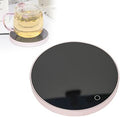 Electric Cup Warmer Temperature Control Smart Coaster with 2 Heating Modes, Coffee Mug Warmer with Auto-Off Timer, Enlarged Waterproof Beverage Heating Plate, Warm Gift for Your Love,Pink by Unknown