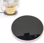 Electric Cup Warmer Temperature Control Smart Coaster with 2 Heating Modes, Coffee Mug Warmer with Auto-Off Timer, Enlarged Waterproof Beverage Heating Plate, Warm Gift for Your Love,Pink by Unknown