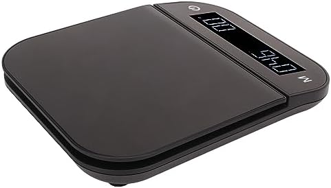 Electric Kitchen Food Scale 5kg/0.1g with Peeling Function, Digital Coffee Scale, Flat Weighing Platform, Brushed Metal, Timing and PC Features (3kg) - Image 6