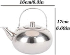 Teapot Tea Kettle 1.5L/2L Durable Stainless Steel Kettle Loose Leaf Teapot Infuser Tea Metal Teapot with Removable Filter Teakettle/Teapots/Tea Pot (Color : 2L) (1.5L) - Image 2