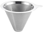 Genérico Reusable Coffee Filter Holder Double Layer 304 Stainless Steel Tea Strainer Making Tool(Size S) by Unknown