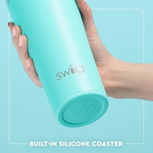 Swig Life 22oz Insulated Tumbler, Travel Coffee Tumbler with Lid, Cup Holder Friendly Travel Coffee Mug, Stainless Steel (Roller Rink) - Image 6