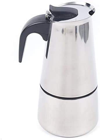 YIYIBYUS Classic Stovetop Espresso Maker - 300ml Espresso Coffee Maker Stainless Steel Moka Coffee Pot W/Electric Stove for Great Flavored Strong Espresso, Classic Italian Style Espresso Cup Moka Pot - Image 2