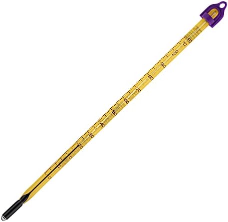 SP Bel-Art H-B Easy-Read Liquid-In-Glass Laboratory Thermometer, -10 to 110°C, Total Immersion, Enviro-Safe, Lead-Free, Biodegradable, Accurate, NIST Traceable for Labs, Pharma, Food Processing by SPBel-Art