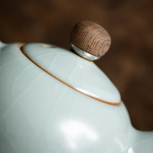 Tea Pots For Loose Tea Ru Kiln Teapot, Handmade Teapot, Chinese Single Teapot, Ceramic Teapot Tea Infuser Pot - Image 6
