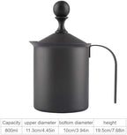Manual Milk Frother, Stainless Steel Double Layer Mesh Manual Milk Frother, Ergonomically Frother Handheld, for Cappuccino, Coffee Latte, Hot Chocolate[800ML] - Image 7