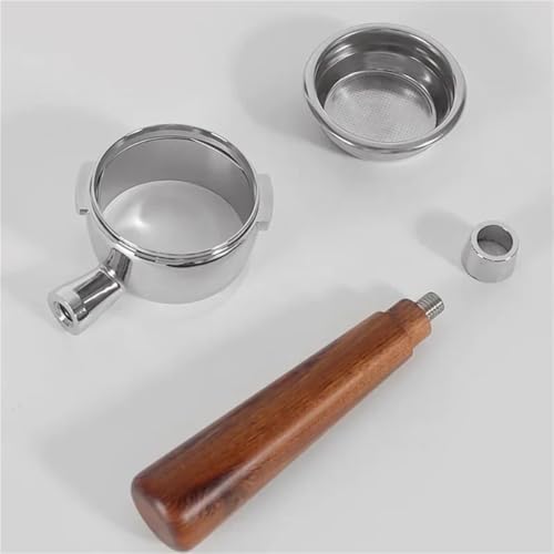 58mm Filter,Compatible With GAGGIA,Coffee Machine Bottomless Coffee Portafilter Home Espresso Solid Wood Handle Barista Tool filter basket(58mm-H) - Image 6