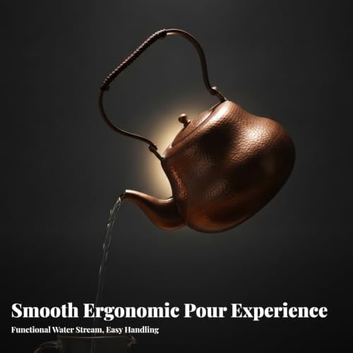 Copper Kettle | Compact, Copper Teapot, Elegant, Stovetop Tea Kettle, for Kitchen - Image 3