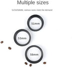 51/53/58mm Espresso Coffee Dosing Ring Coffee Filter Replacement Ring Espresso with 2 Cup 1 Cup Basket Needle Dosing Funnel 54mm(Black,53MM) - Image 5