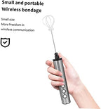 Handheld Electric Milk Frother 5v USB Rechargeable 3-speed Silver - Image 5