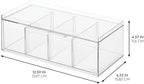 iDesign XL Tea Bag Organizer, Clear, 2-Pack - Image 3