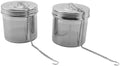 for 2-Pack Large Tea Ball Infuser for Loose Leaf Tea and Spice Infuser for Cooking, Screw-On Lid, Extra Fine Mesh Tea Strainer by Unknown