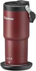 Kepwam Self-Heating Travel Mug T3,20oz Large Capacity Leak-Proof Heated Mug by Kepwam