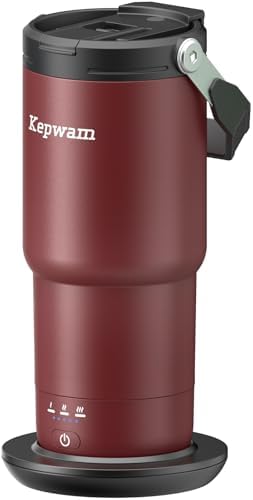 Kepwam Self-Heating Travel Mug T3,20oz Large Capacity Leak-Proof Heated Mug by Kepwam