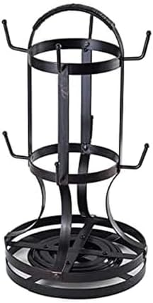 Gourmet Basics by Mikasa 5158729 Metal Rotating 8-Cup Mug Tree, Antique Black by GourmetBasicsbyMikasa