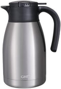 GiNT 51Oz Stainless Steel Thermal Coffee Carafe with Lid/Double Walled Vacuum Thermal Carafe / 12 Hour Heat Retention (Silver, 1.5L) by WelcometoGiNT