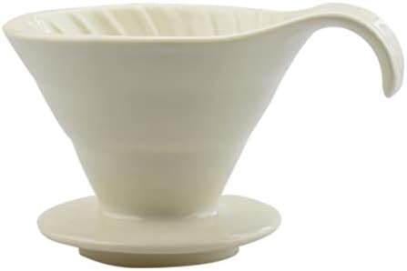 Filter Coffee Cup Ceramic Coffee Dripper for Home Brewing, Xmas by MUCKLILY