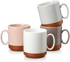 MALACASA 12oz Ceramic Coffee Mugs Set of 4, Multicolor by MALACASA