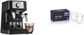 De'Longhi Manual Espresso Machine with 15 Bar Pump, Milk Frother, and 2 Thermo Espresso Glasses by DeLonghi