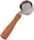 58mm Bottomless Portafilter with 2 Ears Solid Wood Handle Coffee Portafilter For GAGGIA For For Beech Color, Multifunctional Accessory For Home Use (Style 4) - Image 2