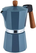 Cilio Legno Stovetop Espresso Maker, Blue, 15-Ounce by cilio