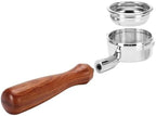 DIBTSA 58mm Bottomless Portafilter Compatible with Breville Dual Boiler BES920CBXL BES920BSXL BES920XL BES900XL, 304 Stainless Steel Reusable Filter Basket, Wood Handle, Espresso Machine Parts - Image 5
