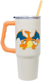 Silver Buffalo Pokemon Charizard Fire Type Stainless Steel Tumbler, 30oz - Image 2