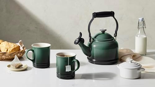 Le Creuset Demi Kettle (1.25 qt.) and 2 Mugs (14 oz. each), Oyster - Image 2