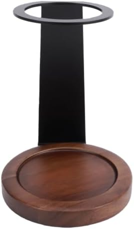 SUNGOOYUE Pour Over Coffee Dripper Stand, Pod Stands Filter Holder Rack Aluminum Alloy And Solid Wood, HeatProof, Weighted Stable Base, 7.1X3.9X2.8 Inch, Optimal Dripper Height, Modern - Image 5