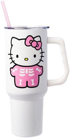 Silver Buffalo Sanrio Hello Kitty Skeleton, Stainless Steel Tumbler, 40oz by SilverBuffalo
