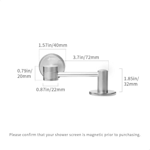 watchget Magnetic Bracket for Puck Screen, Aluminum Alloy Espresso Shower Screen Holder Rack, Automatic Adsorption for Puck Screens, Compatible with Most Reusable Coffee Filter, Silver - Image 2