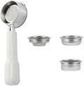 58mm Bottomless Portafilter，Compatible For Gaggia，Baby Classic With 1/2/4 Cup Basket Espresso Machine Barista Accessory(ABS white) by Unknown