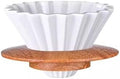Ceramics V Shape Brewing Coffee Filter Cup For Pour Over Barista 60 Degree Dripper Cone Drip Funnel(WHITE) by Unknown
