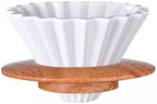 Ceramics V Shape Brewing Coffee Filter Cup For Pour Over Barista 60 Degree Dripper Cone Drip Funnel(WHITE) by Unknown