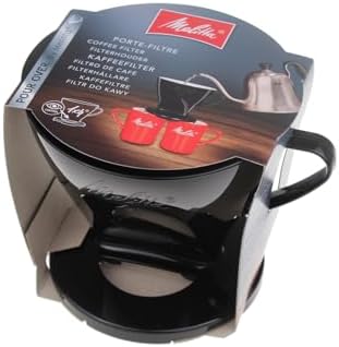 Melitta Pour Over Filter Holder, Size 1x4, 6761018, Used with 1 Jug or 2 Cups, Plastic, Black by Unknown