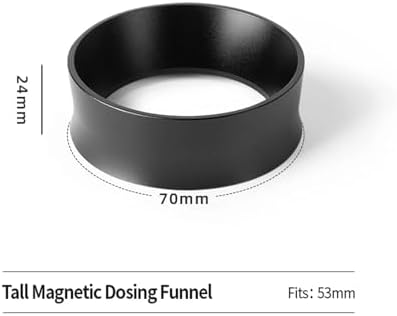 Coffee Dosing Ring Funnel Magnetic 51MM 54MM 58MM,Compatible For Delonghi,Compatible For Breville,E61 Portafilter Espresso Accessory(53mm) - Image 2