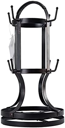 Gourmet Basics by Mikasa 5158729 Metal Rotating 8-Cup Mug Tree, Antique Black - Image 2