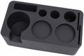 Yajuyi Coffee Tamper Kit Organizer | Easy-to-Clean, Silicone pressing Mat with Portafilter Stand, for home use, Black by Yajuyi